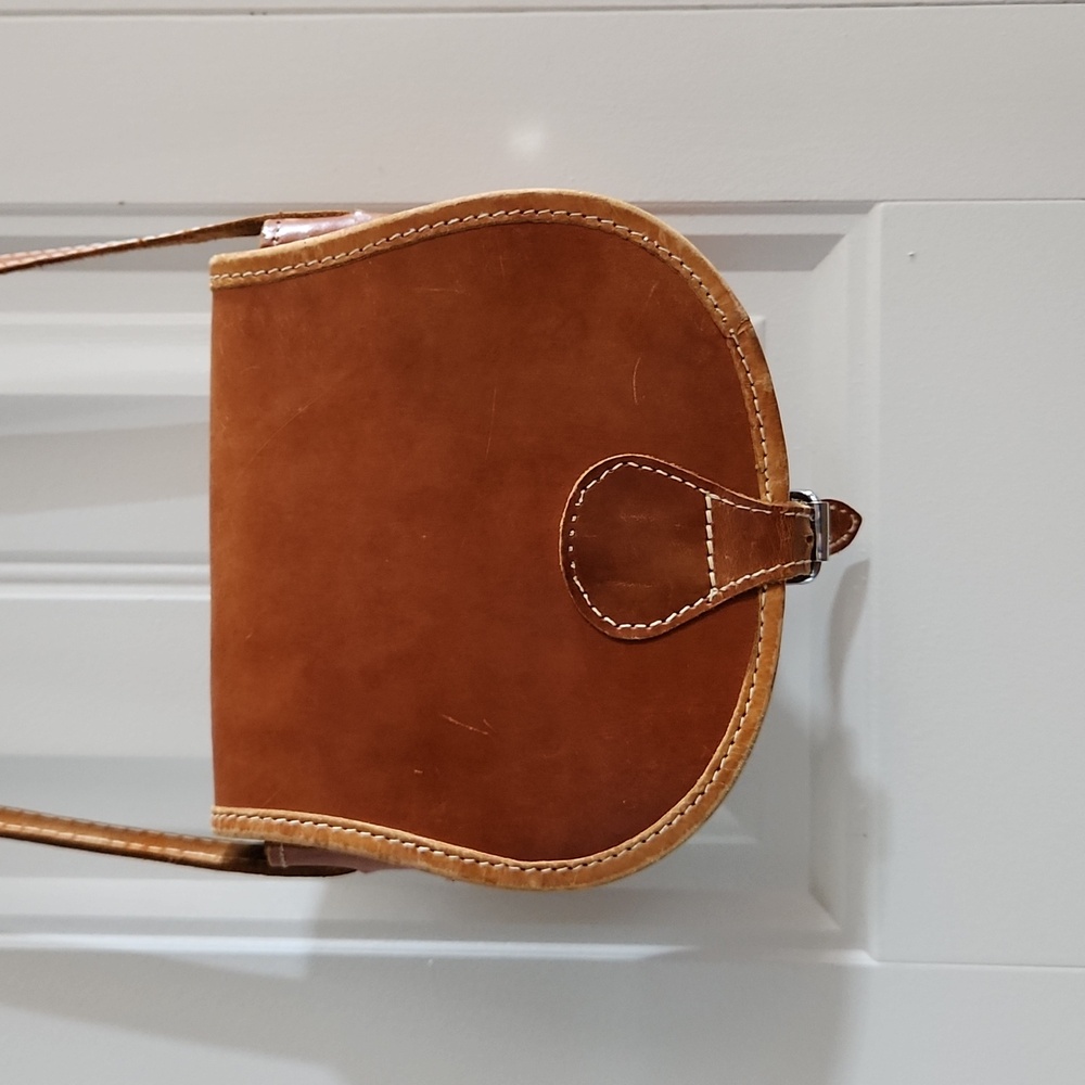 Genuine leather crossbody bag - Picture 2 of 14